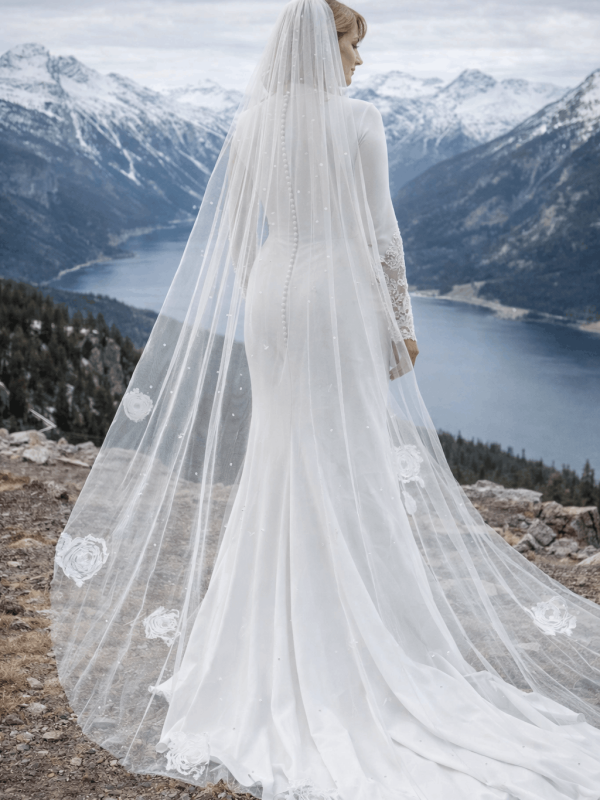 Alpine Rose Cathedral Veil